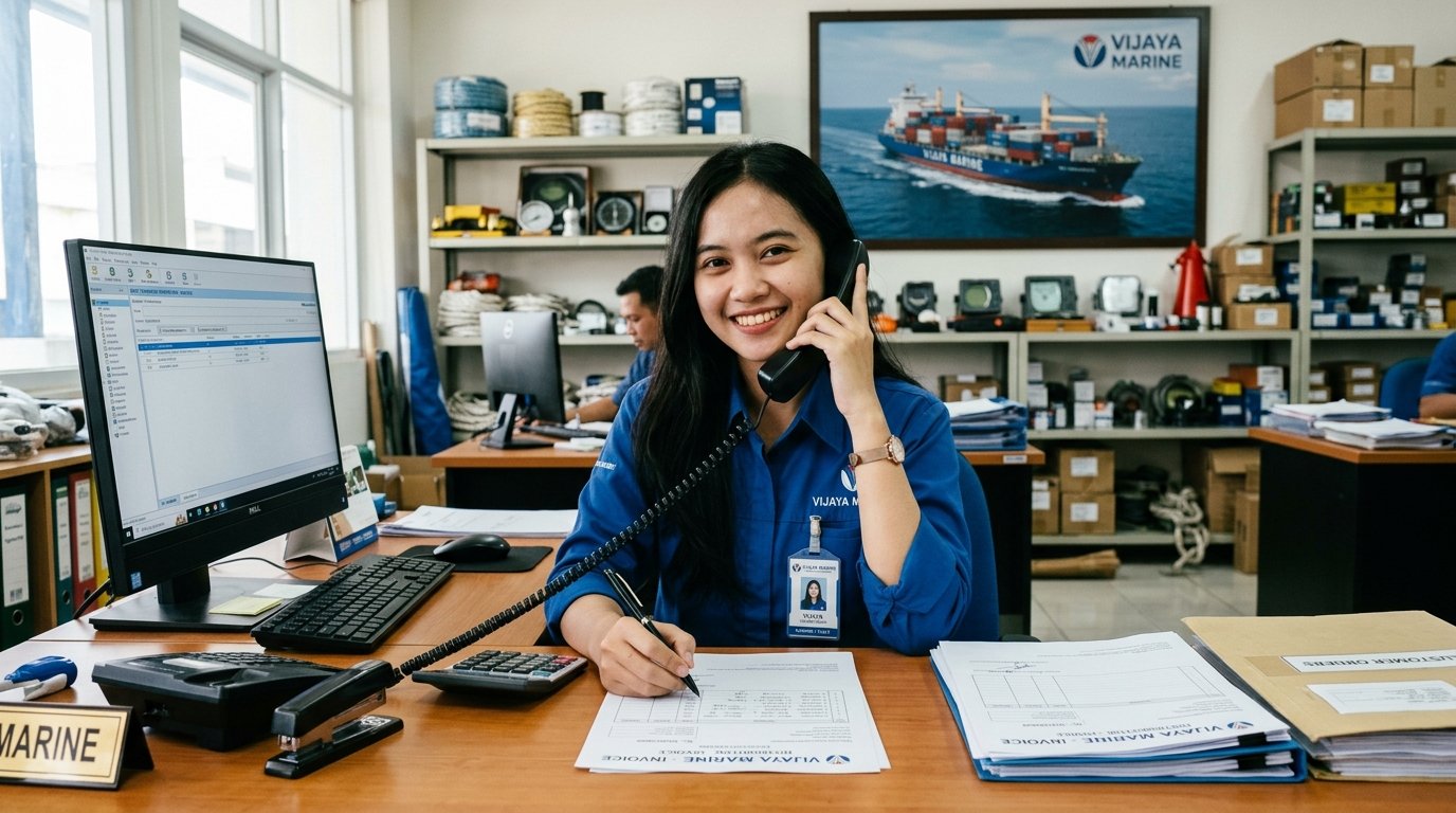 Cara pemesanan perlengkapan kapal VIJAYA TEKNIK
